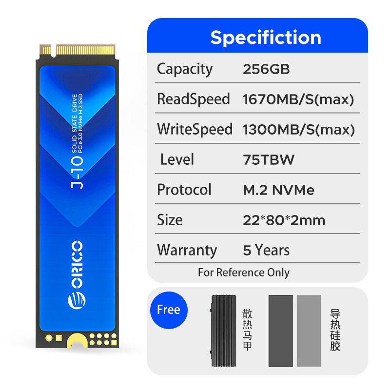 Orico m.2 ssd m2 nvme ssd pcie 3.0 ssd nvme gen3 x4 ssd m.2 m key 2280mm nội bộ ổ cứng lưu trữ thể r