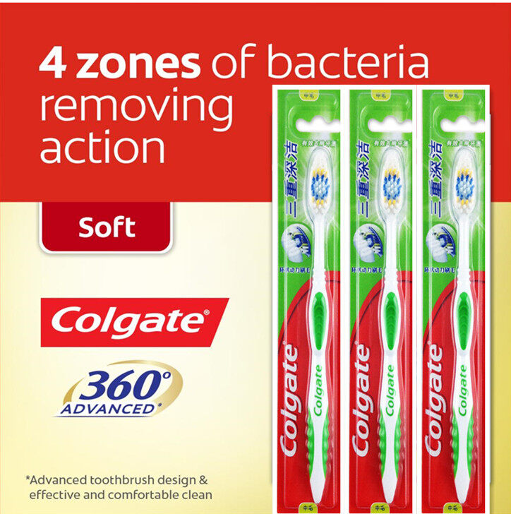 Gambar Colgate 360 Sensitive Pro Relief Toothbrush Valuepack 3s (Ultra Soft)