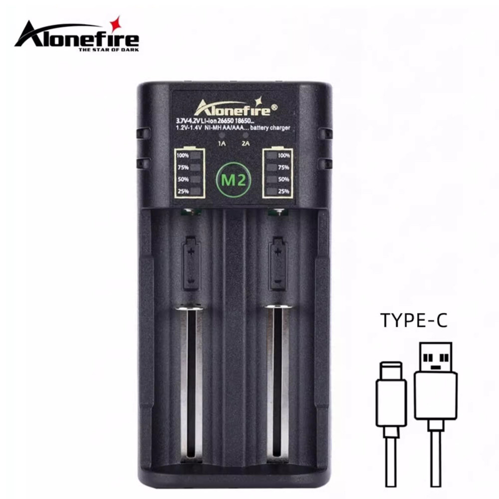 Alonefire M2 Rechargeable Battery Charger 1.2V 3.7V 3.2V AA AAA 18650