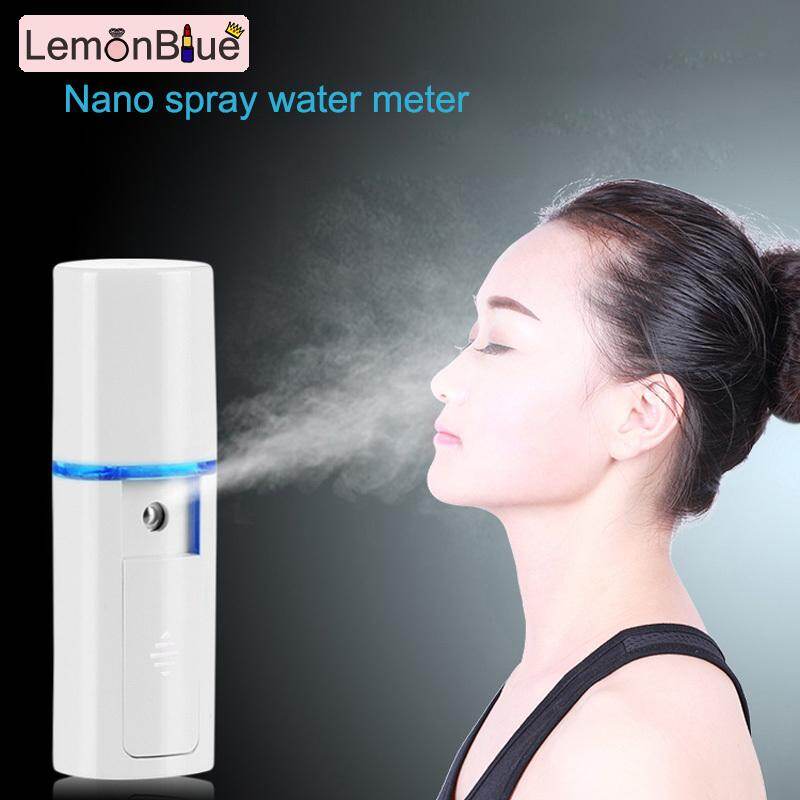 Gambar LemonBlue Mini Nano Sprayer USB Rechargeable Face Steamer Beauty Sauna Ultrasonic Humidifier Skin Care