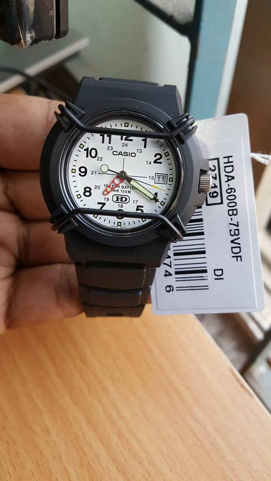 100 Original Casio HDA 600B 7B Classic Youth Analog White Dial Black Resin Watch HDA600B HDA600B 7B HDA 600B 7BV HDA 600B 7BVDF Lazada