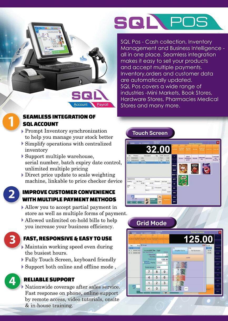 A SQL POS system - simple and easy to use Point of Sale software