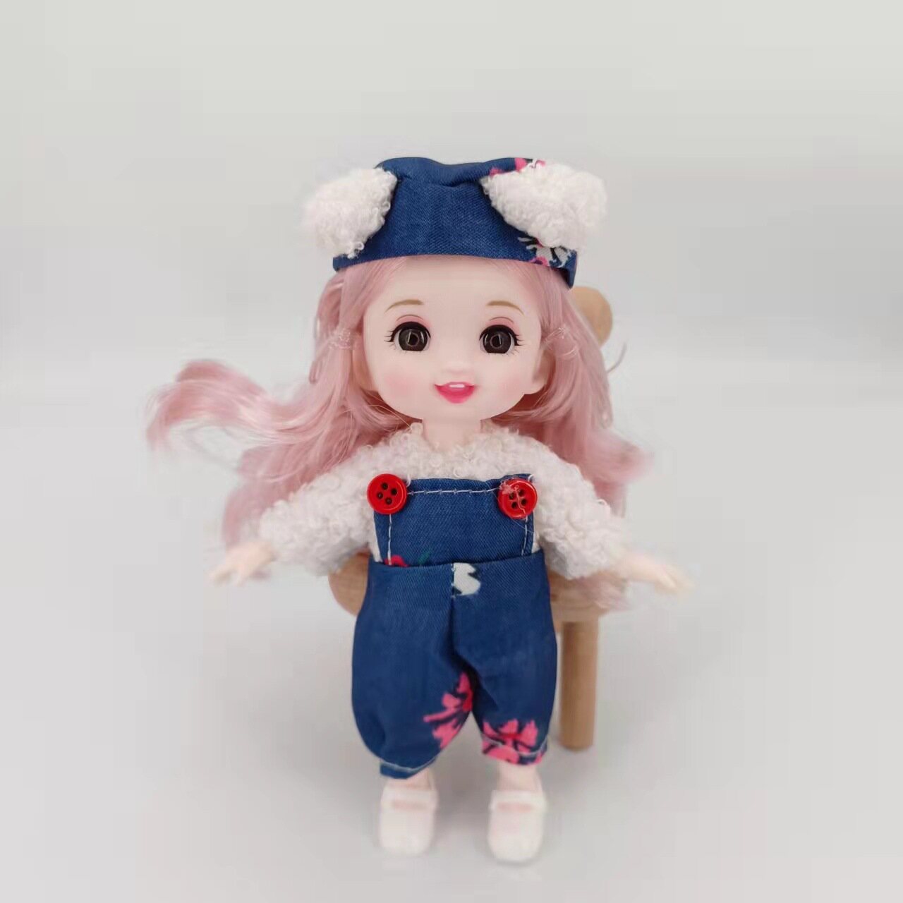 HYG 3pcs 16cm trousers or skirt princess dolls cute expression Lolita doll suit clothes changeable 13-section girl toys ราคา 455 บาท*ส่งฟรี