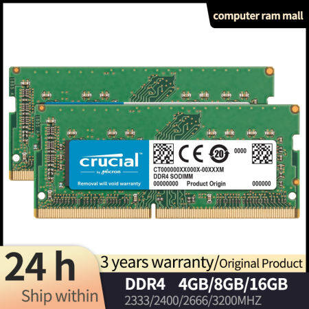 Crucial DDR4 Laptop Memory SODIMM - Up to 16GB RAM