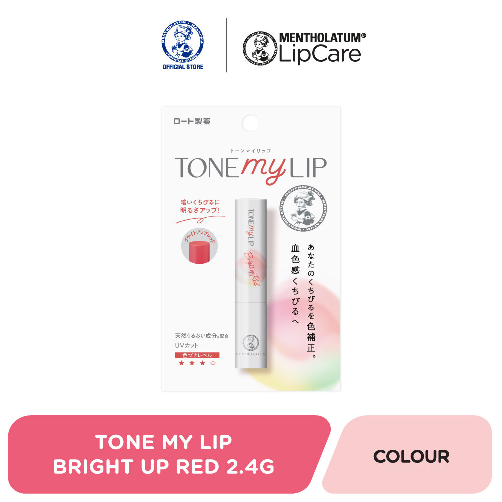 Gambar Mentholatum Tone My Lip 2.4g   Bright Up Red
