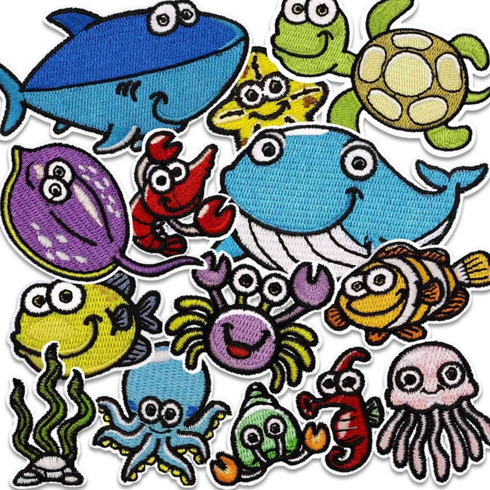 Animal Pattern Clothes Patch Cute Cartoon Various Animals Dinosaur Marine  Life Embroidery Iron-on Patches for DIY Crafts T-shirt Jeans Clothing Bags  | Lazada