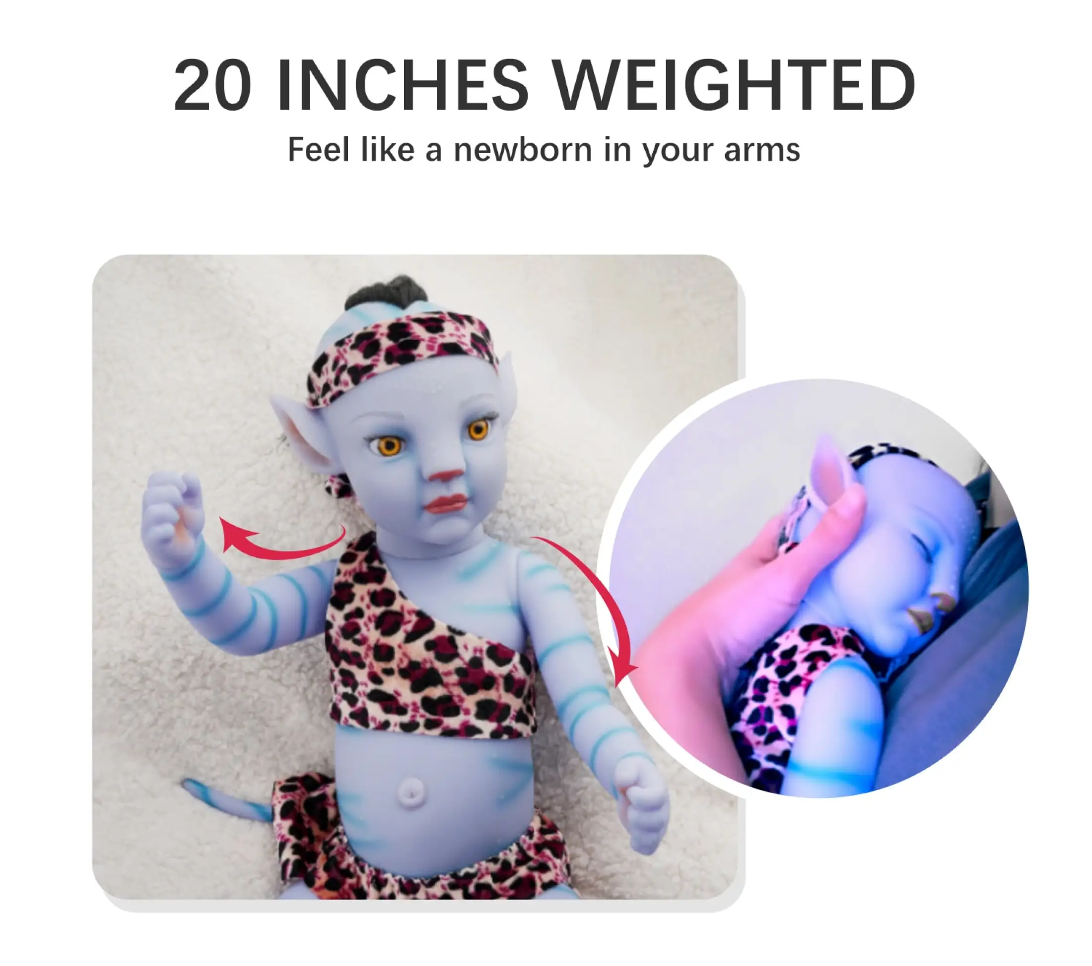 Rbg Inches Bebe Avatar Reborn Baby Doll Newborn Boys And Girls Night Light Full Vinyl Alive Doll Lol Toys Gift For Children Lazada Singapore