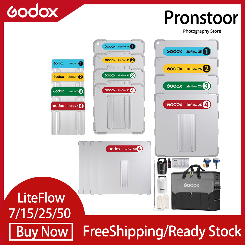 Godox KNOWLED LiteFlow 7/15/25/50 Light Reflector For Hard /Medium /Soft Light Strip (3x3/6x6/10x10/20x20") Design ราคา 9,121 บาท*ส่งฟรี