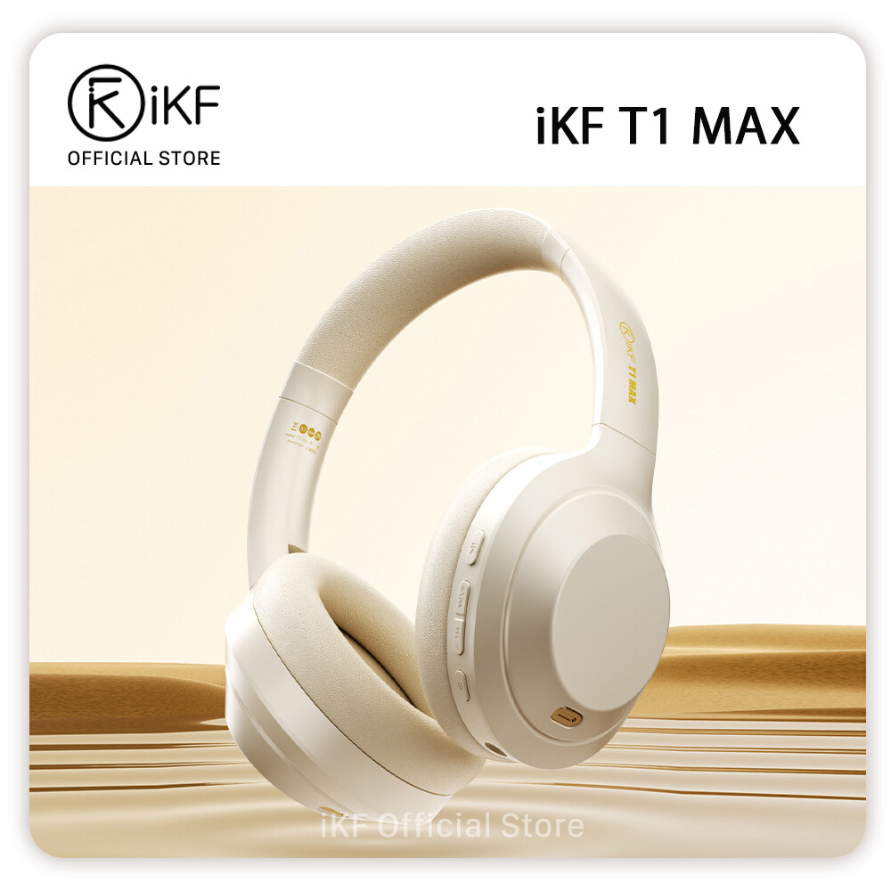 iKF T1-MAX Bluetooth Active Noise Cancelling Headphone HIFI Wireless Headset 100H Wired ENC ANC Earphone 3D Speace Sound Movie Mode