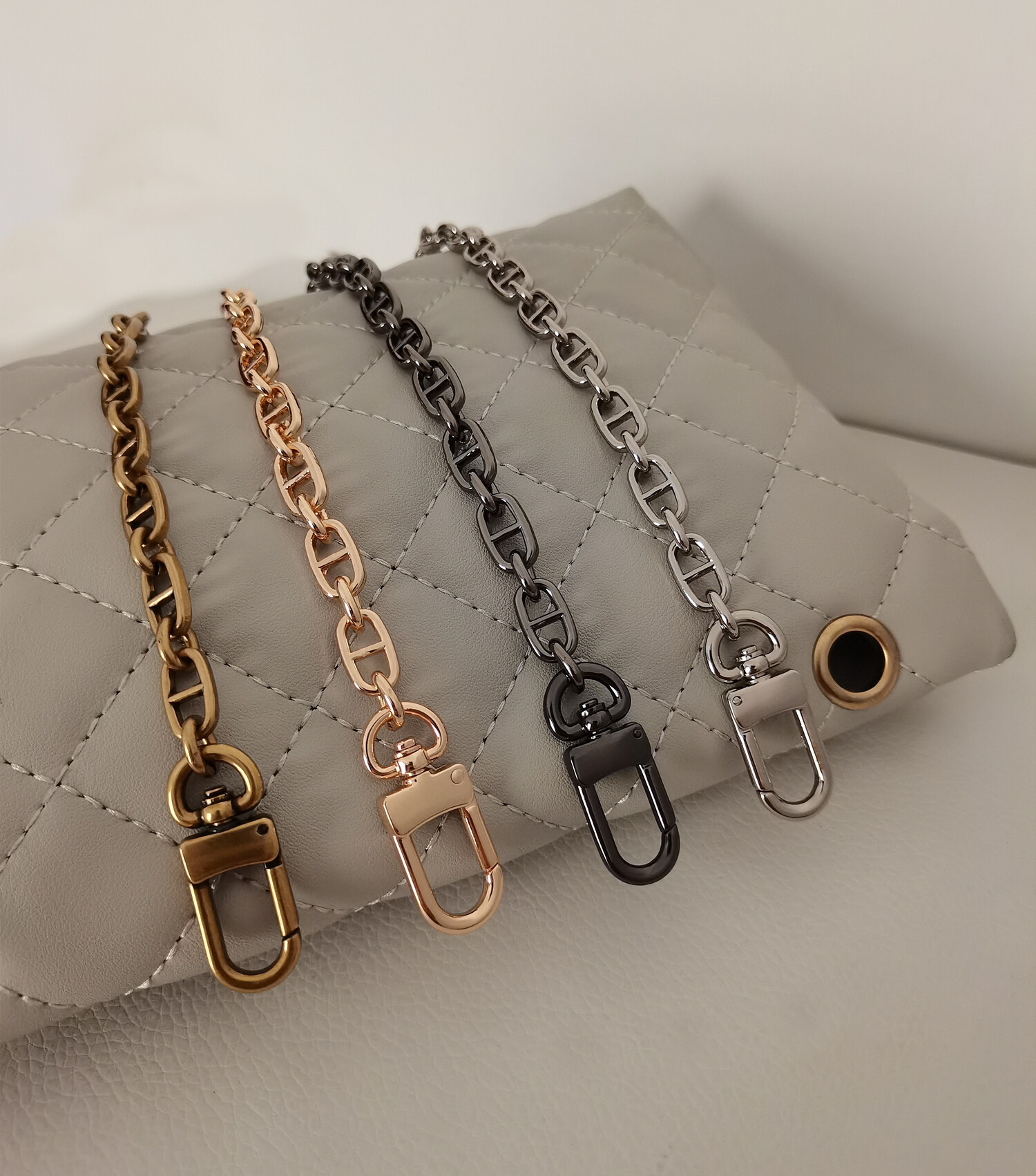 Dây đeo túi dây đeo vai dây đeo chéo dây đeo mũi lợn dây xích vàng cổ xưa phụ kiện túi dây đeo chéo dây đeo thay thế dây đeo bên hông túi nữ dây đeo vai dây xích túi cao cấp