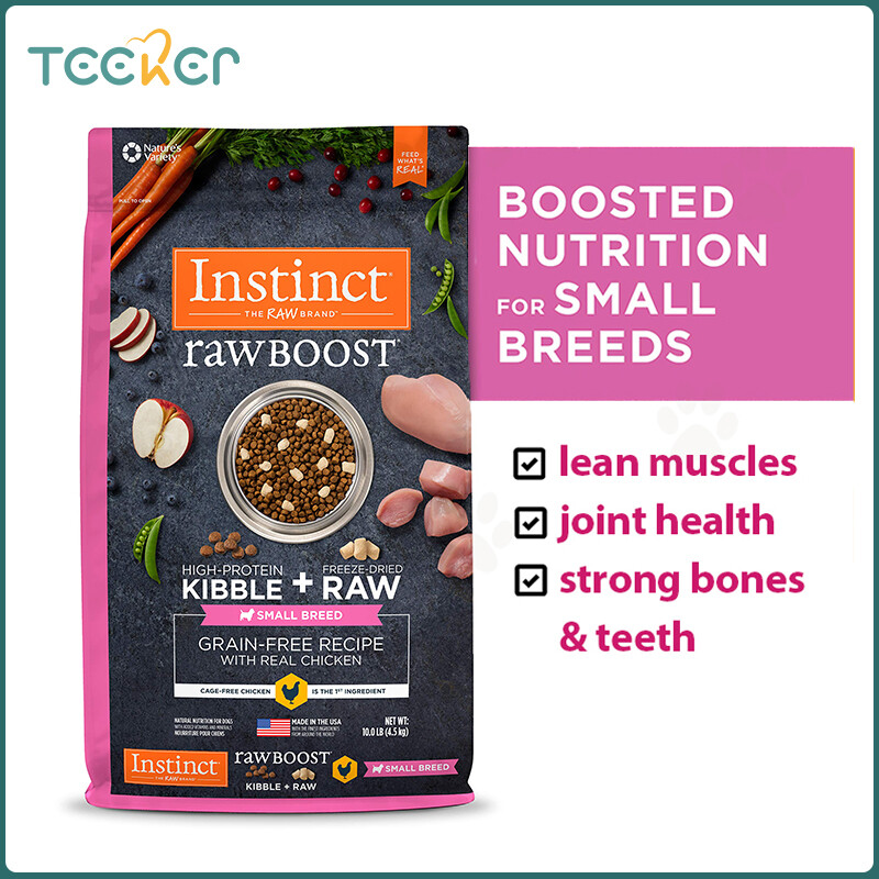 Instinct Raw Boost Small Breed Grain Free Recipe with Real Chicken Natural Dry Dog Food Bag 10 Pound Pack of 1 ราคา 3,093 บาท*ส่งฟรี