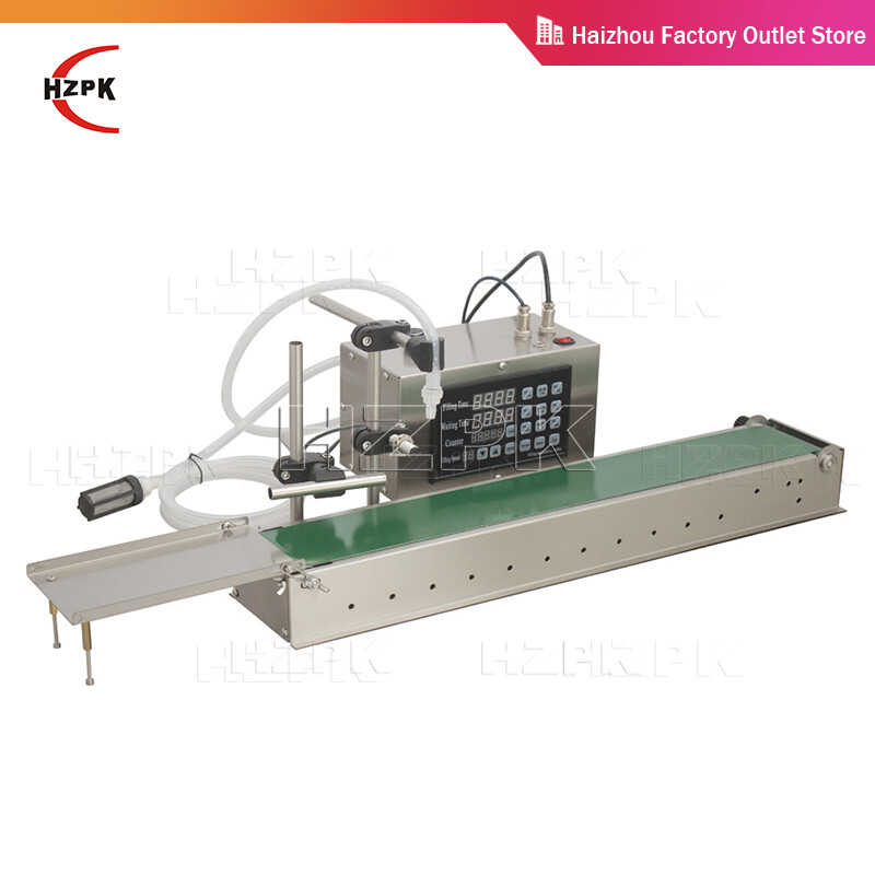 HZPK 5ml-4000ml Digital Liquid Filling Machine Automatic Conveyor Peristaltic Pumps Bottle filling machine LSX-6000 ราคา 6,718 บาท*ส่งฟรี