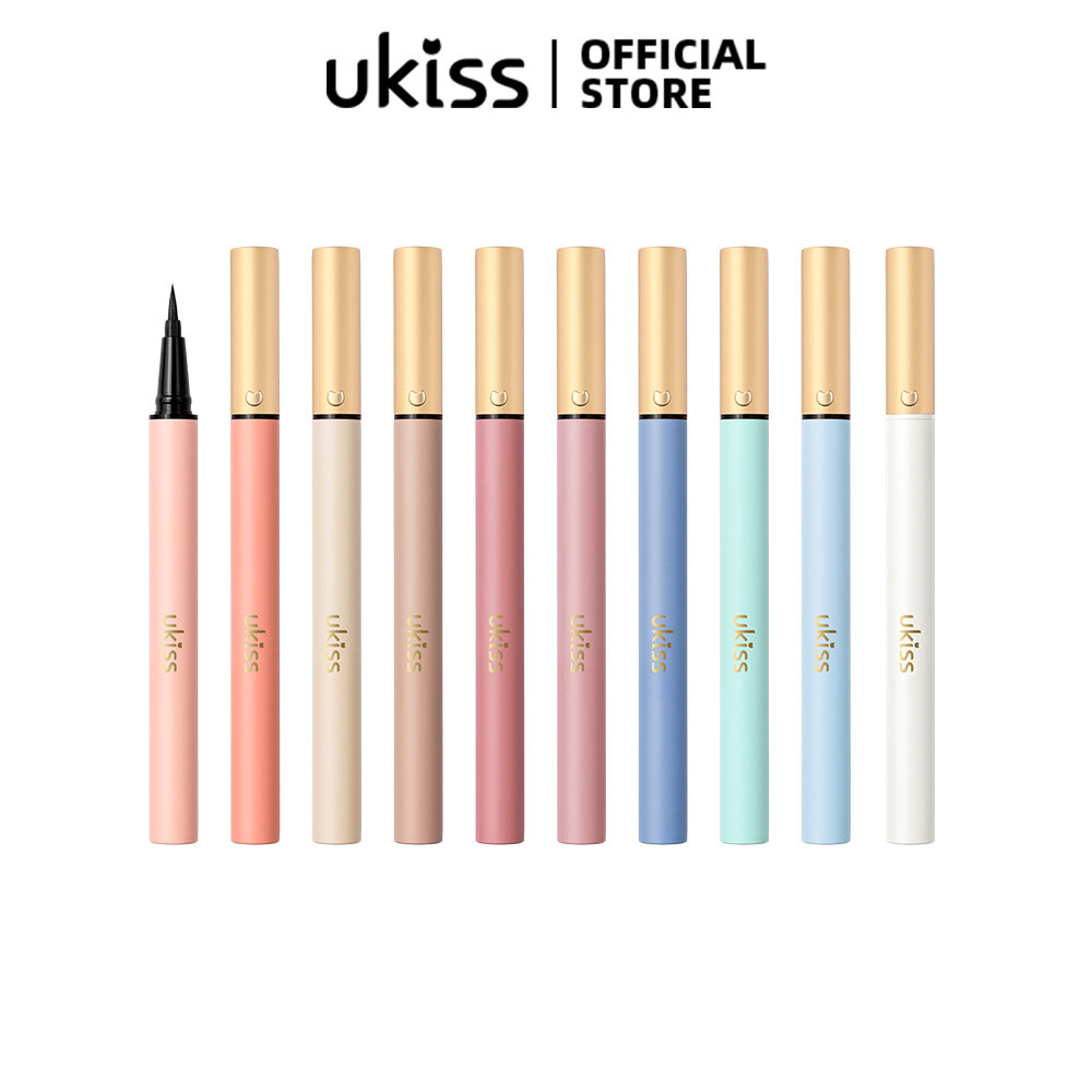 UKISS Bút Kẻ Mắt Dạng Lỏng Không Thấm Nước Và Phù Hợp Lâu Dài Cho Người Mới Bắt Đầu Với Đầu Tốt