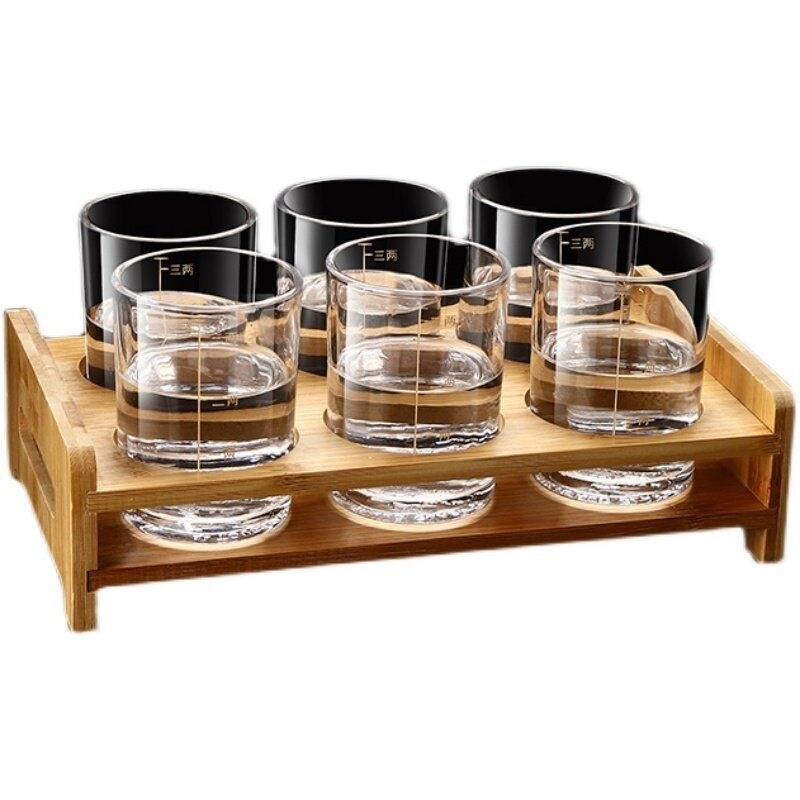 Gambar high quality 2 two toughened glass wine cup with two large scale two wine liquor wine cup points home stand suit