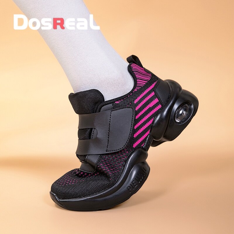 DOSREAL Women Sport Shoes Fashion Dance Shoes Sneakers For Ladies Big Size 35-42 Breathable Soft Bottom Jazz Dancing Shoes Platform Women Shoes ราคา 1,003 บาท*ส่งฟรี