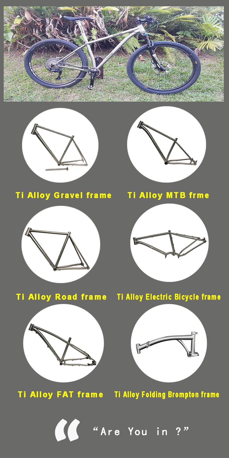 2021 Factory Directly Sells Titanium Bicycle Frame Road Bike Fashion