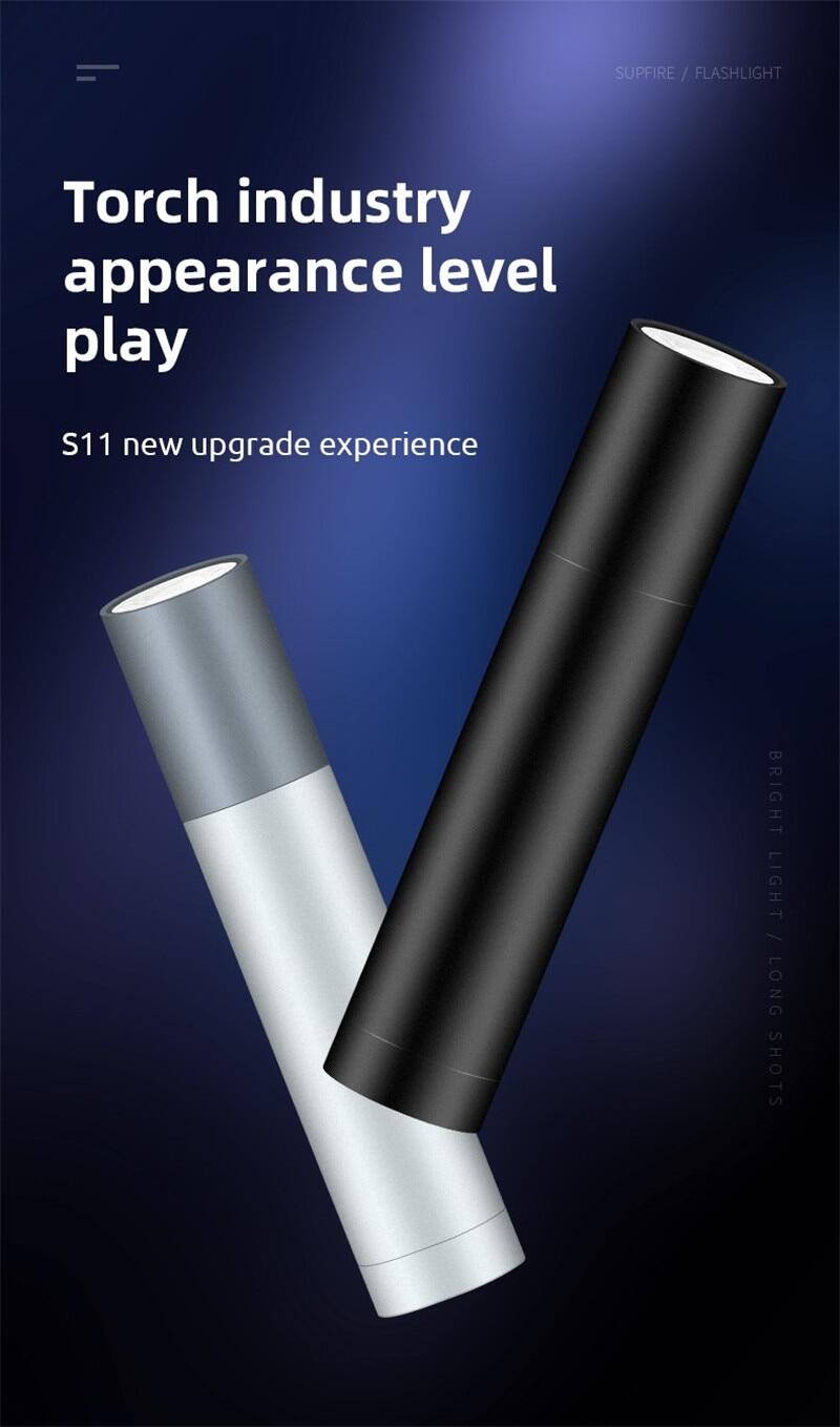 Đèn Pin Mini Supfire S11, Đèn LED Flash USB 4300MAH