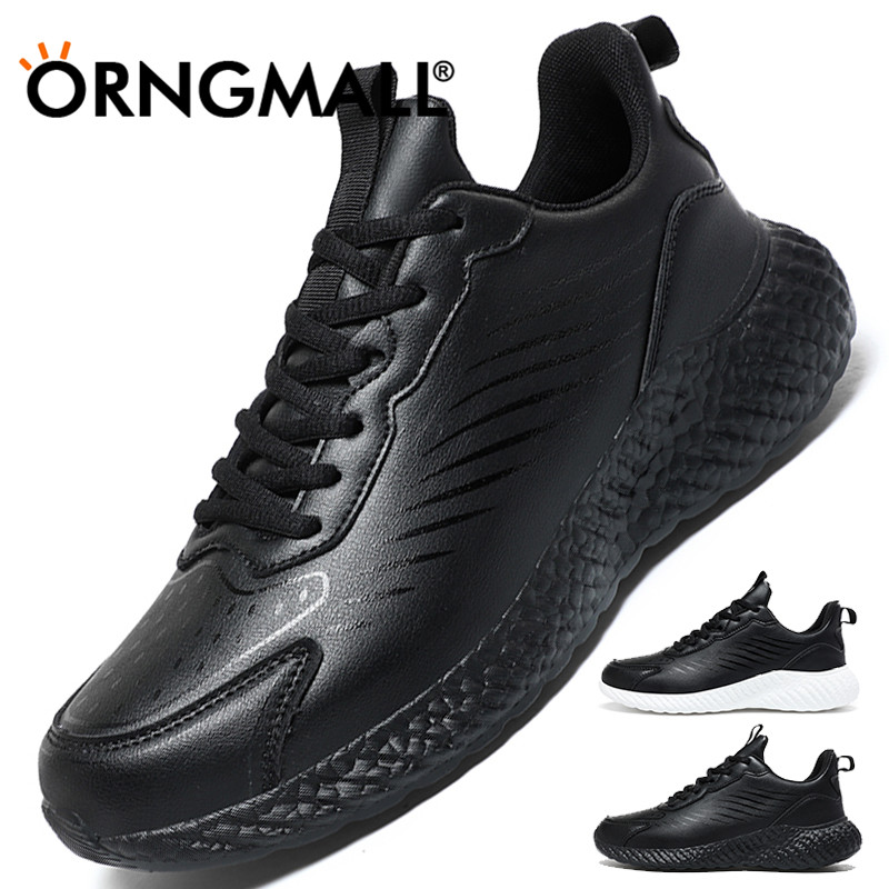 ORNGMALL High Quality Black Sneakers for Men Athletic Sneakers Waterproof Designer Men Casual Fashion Running Walking Shoes Traine Big Size 39~48 ราคา 568 บาท*ส่งฟรี