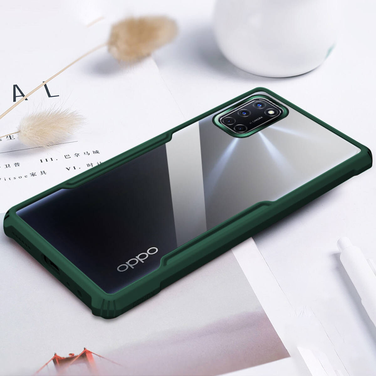 Lanlin cho OPPO A91 A92 A93 Oppo A94 A95 A96 4G Oppo A98 5g vỏ điện thoại rõ ràng Ốp điện thoại chốn