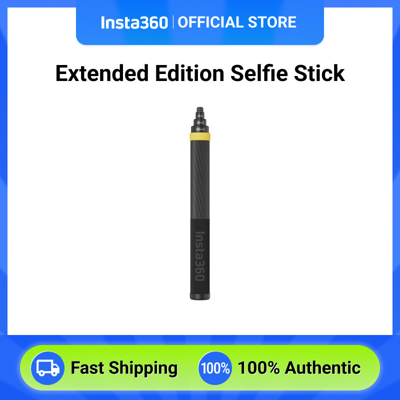 Insta360 300cm phiên bản mở rộng Selfie Stick-sợi carbon, trọng lượng 365g, với tiêu chuẩn 1/4 ''gắn kết, thích hợp cho go3, x3, một RS, một x2, một R, một x