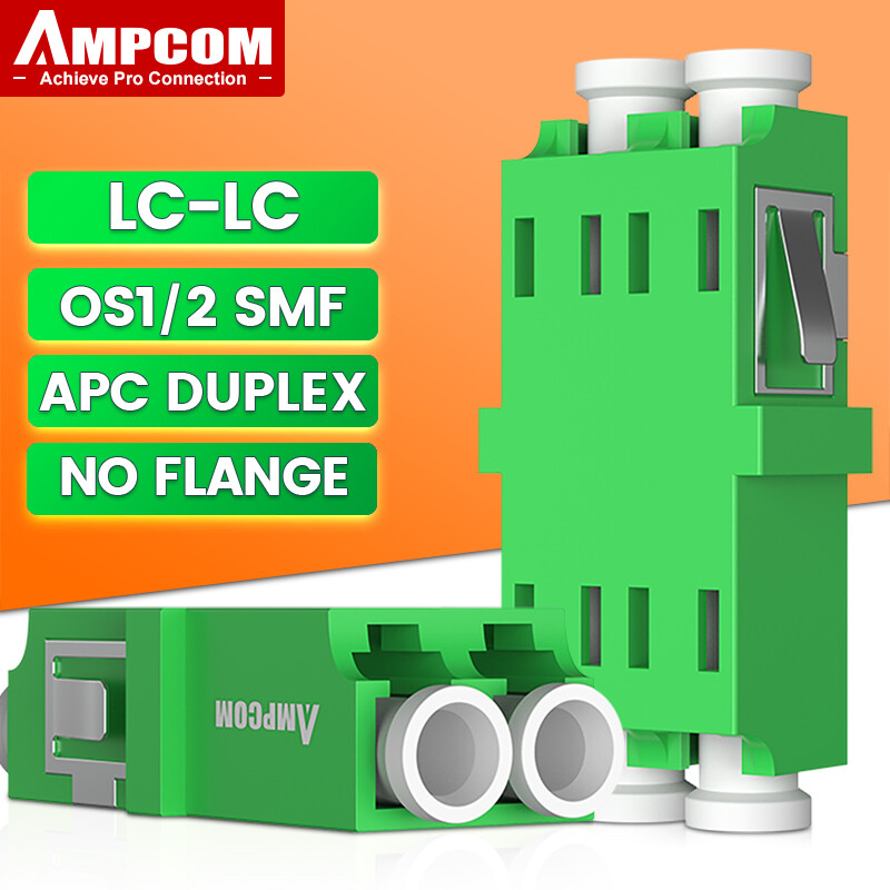 Ampcom bộ ghép nối sợi quang lc sang lc bộ chuyển đổi sợi quang song công os1 os2 om1 om2 om3 om4 om5 smf mmf đầu cái sang đầu cái apc upc