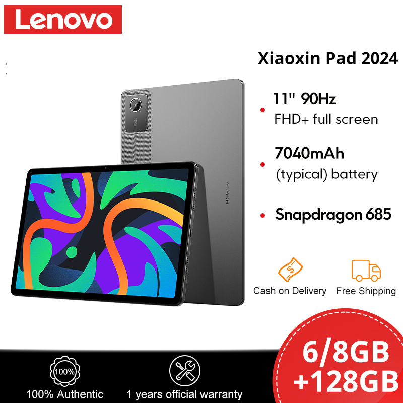 Lenovo Xiaoxin Pad 2024 Tablet Snapdragon 685 11" FHD+ 90Hz 8MP Camera 7040mAh Battery 6GB/8GB+128GB Android Pad Original Chinese version