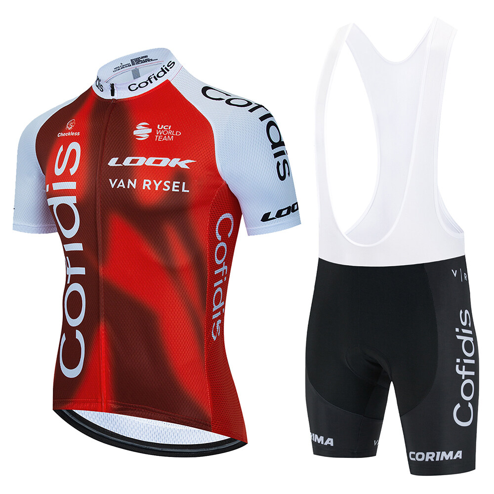 New 2023 Summer Pro Team Cycling Jersey Set Men Short Sleeve Road Racing Bicycle Clothing Suit Breathable Mountain Bike Jersey