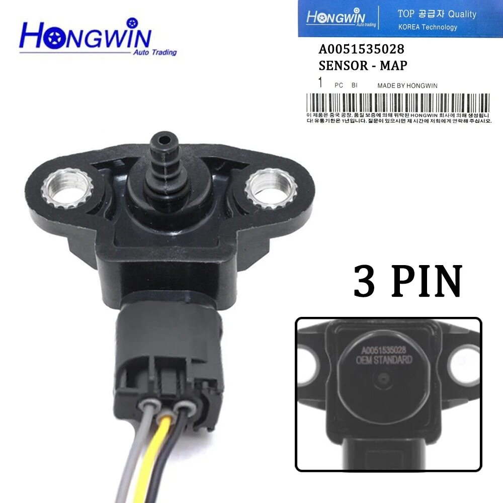 A0051535028 bản đồ Cảm biến áp suất cho Mercedes A B C E S M G R V GL Gal GLK lớp x204 cl203 W163 w164 W211 A207 S212