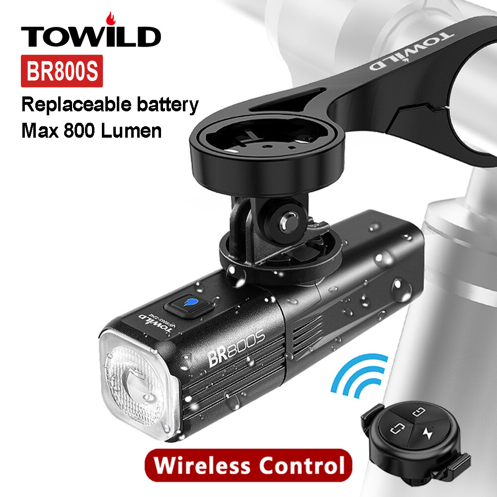 Towild đèn xe đạp br800s hỗ trợ điều khiển từ xa đèn led phía trước xe đạp leo núi sạc được usb đèn pin nhôm đèn xe đạp