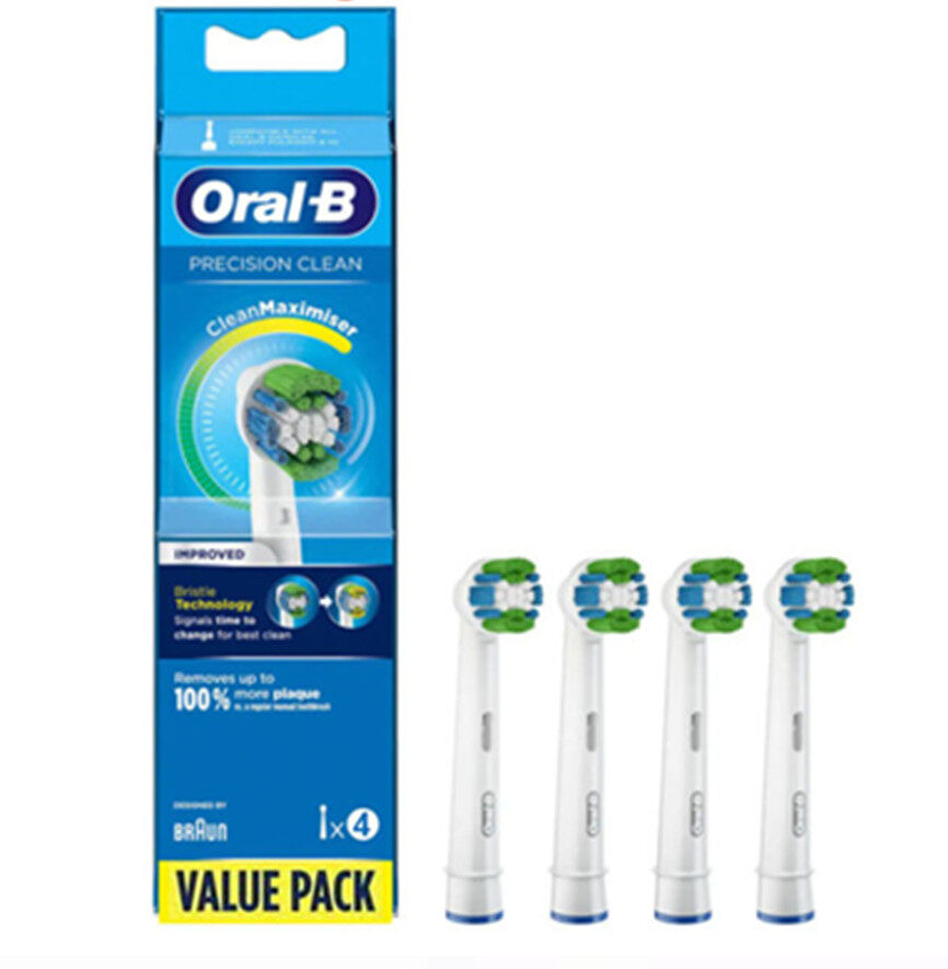 Bàn chải đánh răng chạy điện Oral-B thay thế 4X Đầu bàn chải | CrossAction | sạch hoàn toàn | nhạy cảm