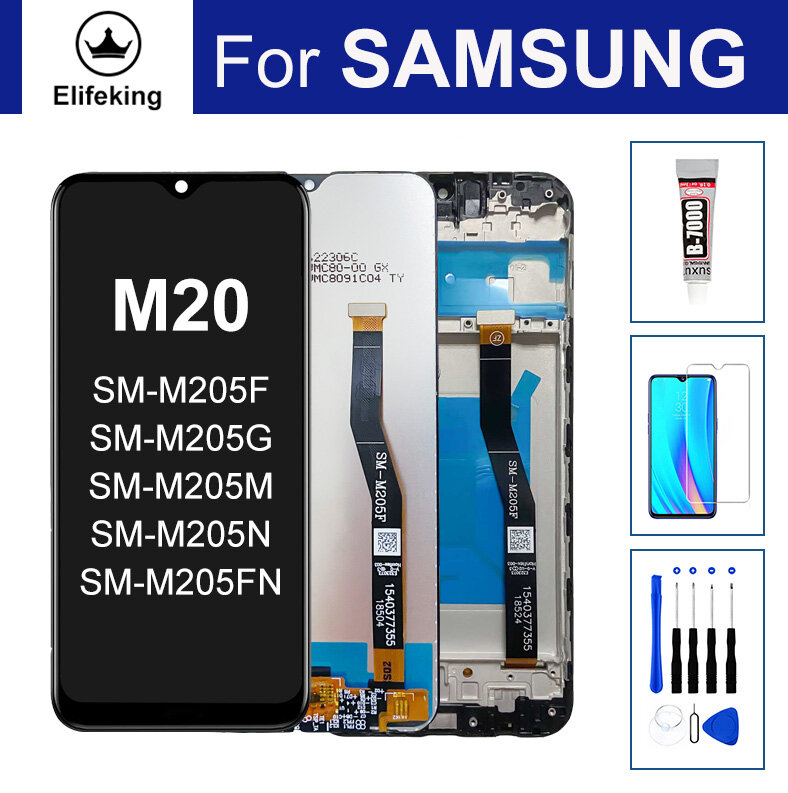 Màn hình cảm ứng m20 mặt kính ngoài không phải lcd với bộ số hóa màn hình cảm ứng thay thế lắp ráp + dụng cụ sửa chữa miễn phí