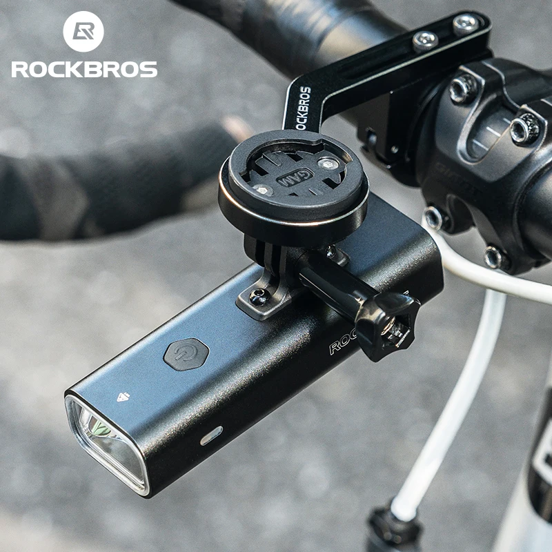 Rockbros đèn trước xe đạp 1000 lumen đèn pha xe đạp usb chống mưa đèn pin led 4800mah hợp kim mtb phụ kiện đèn xe đạp