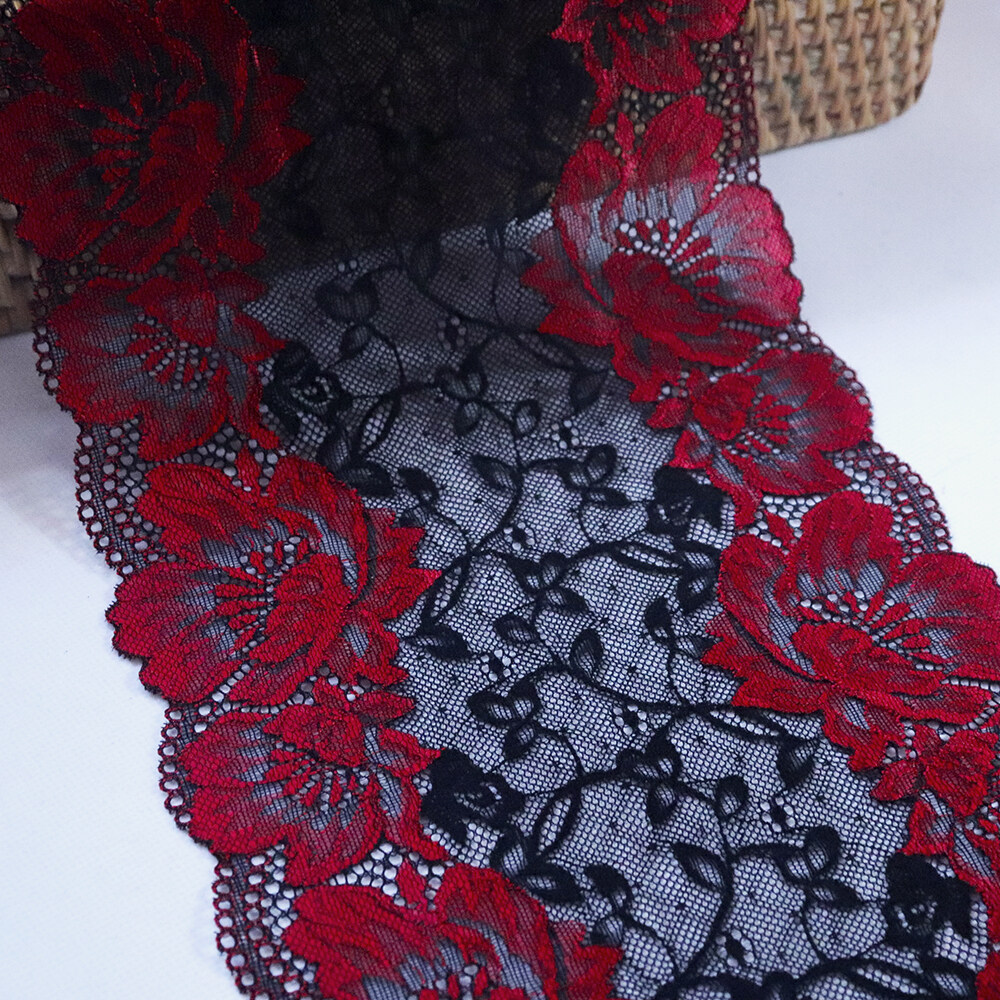 wide stretch lace trim by the yard