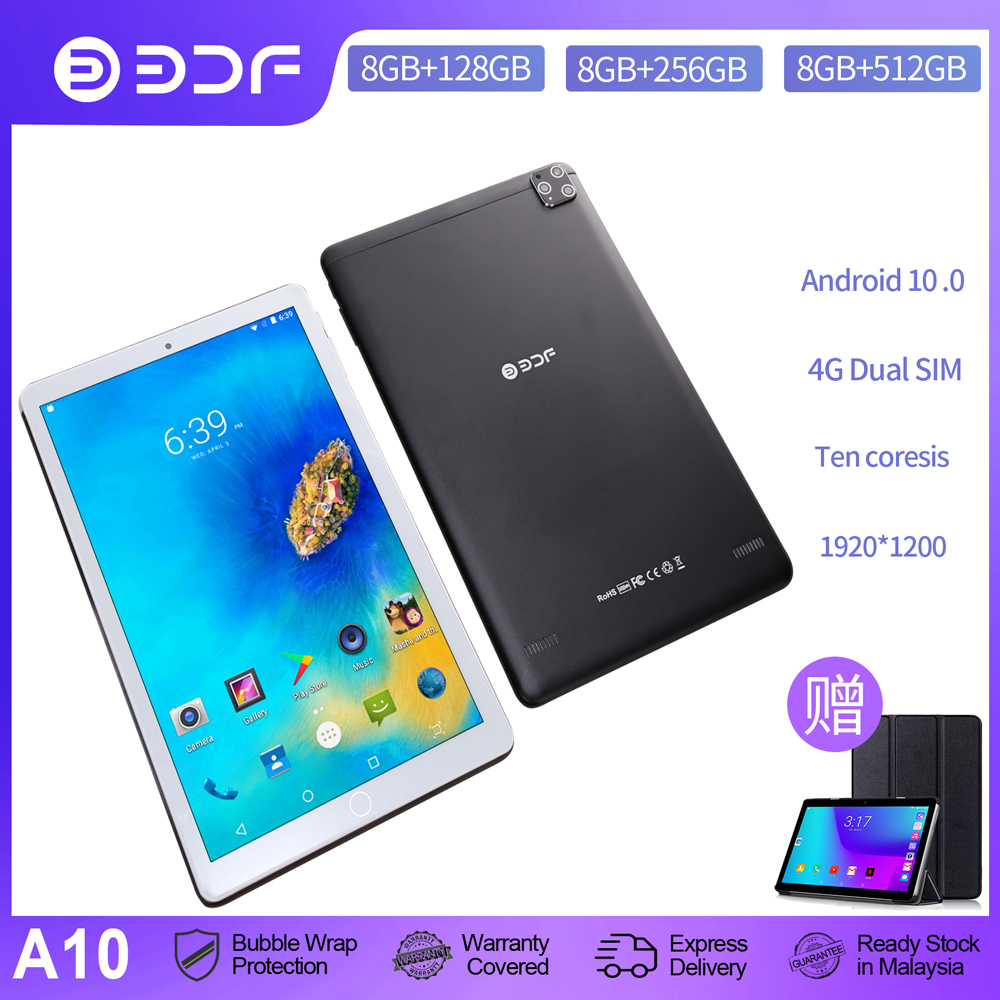 [New 10.1 Inch Play Tablets Android 10.0 Ten Core 4G Phone Call GPS WiFi Bluetooth 2.5D Tempered Glass 1920*1200 IPS Tablet,New derss top ็ Cam Letterman system 10.1 inch Ann Dr Col guyed 10.0 ten square collar galaxy4 G phone GPS flammable blue Bluetooth ราคา 2,691 บาท*ส่งฟรี