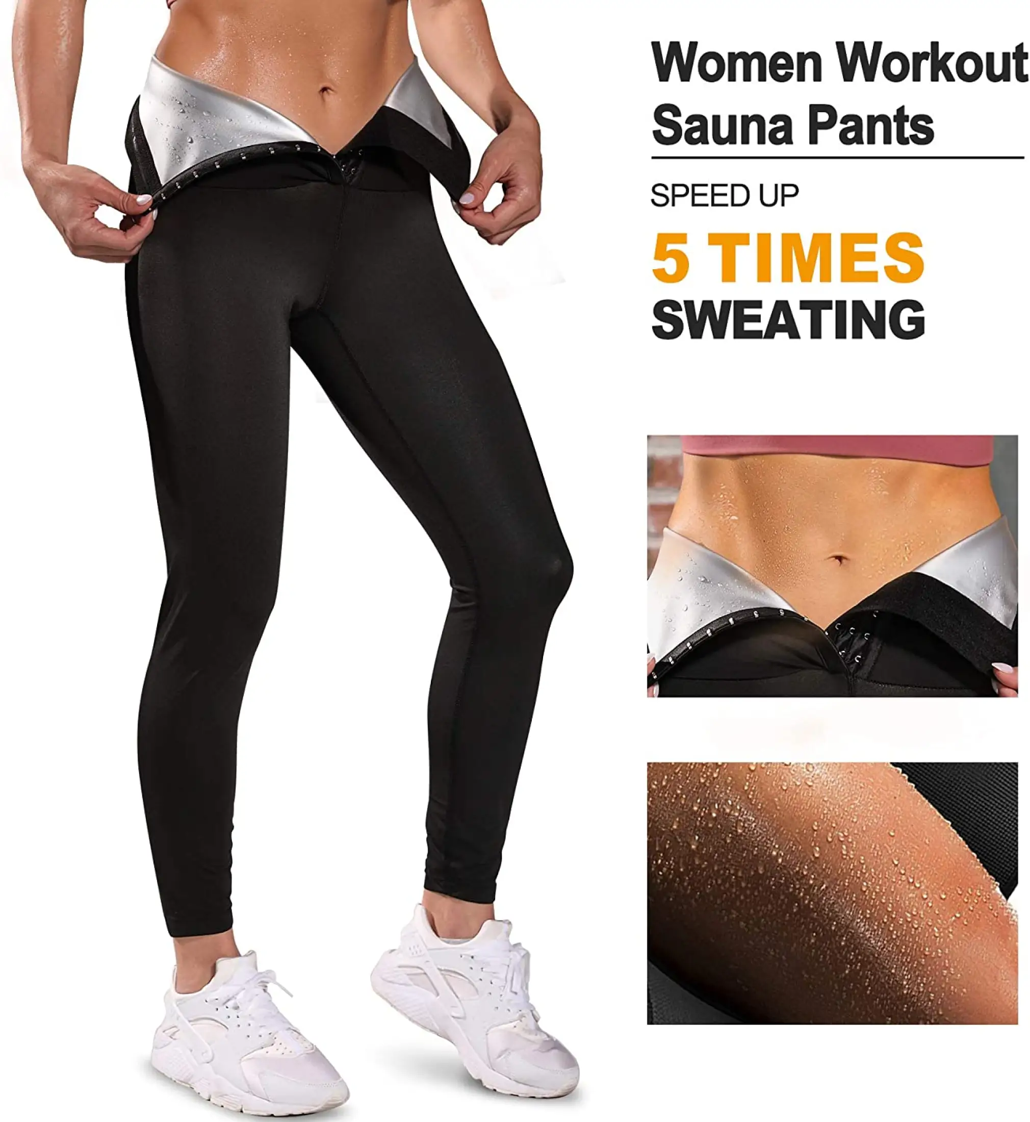 High waisted sauna leggings Clearance