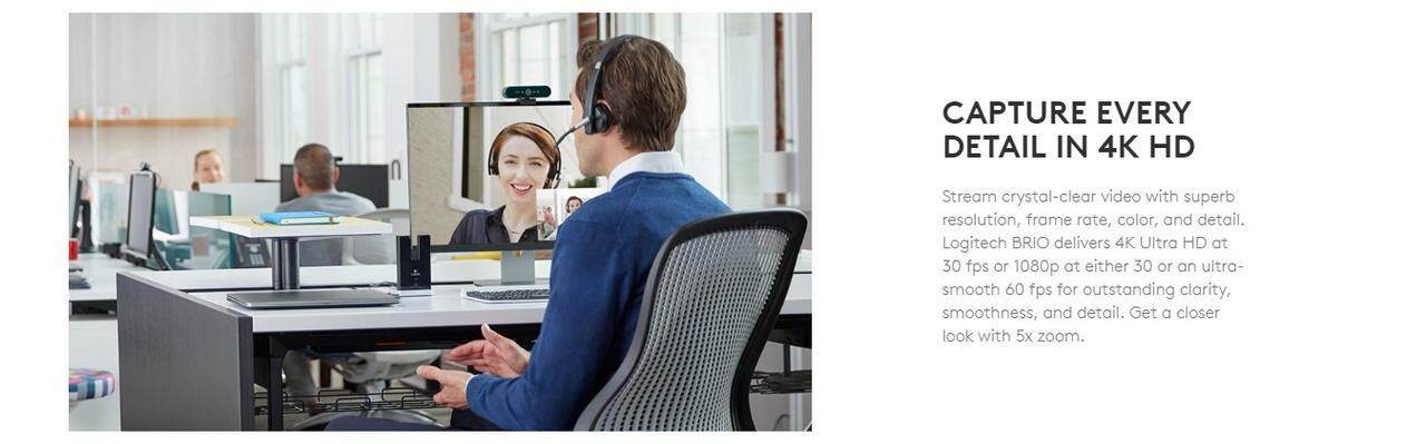 Logitech Brio 4K Ultra HD Pro Webcam with HDR & Windows Hello Supported 13 e7331e4f619b483b3dad6c3aea4b93a0