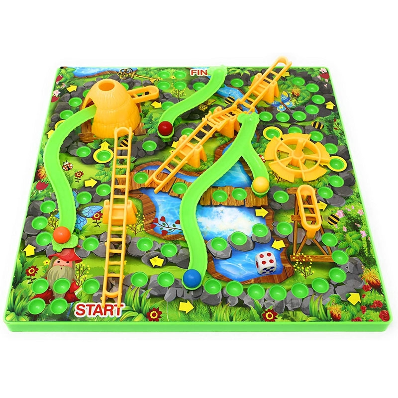 3D Snakes & Ladders Board Game Family Traditional Party Game Toy Ready ...