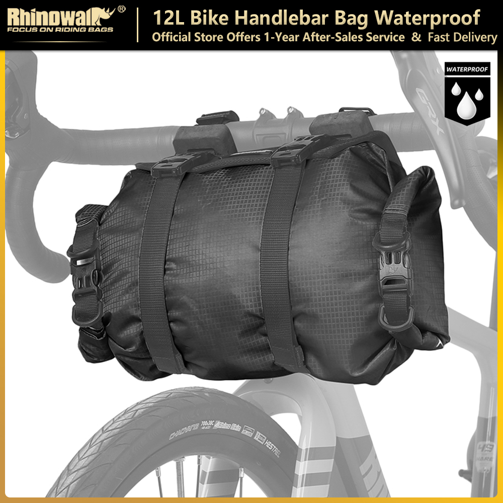 Rhinowalk Túi treo ghi-đông xe đạp 12L Không Thấm Nước Túi gắn Trước Xe Đạp Có Thể Thay Thế Không Thấm Nước túi bên trong du lịch ngoài trời Hành Lý Lưu Trữ Túi Đeo Vai Phụ Kiện Xe Đạp