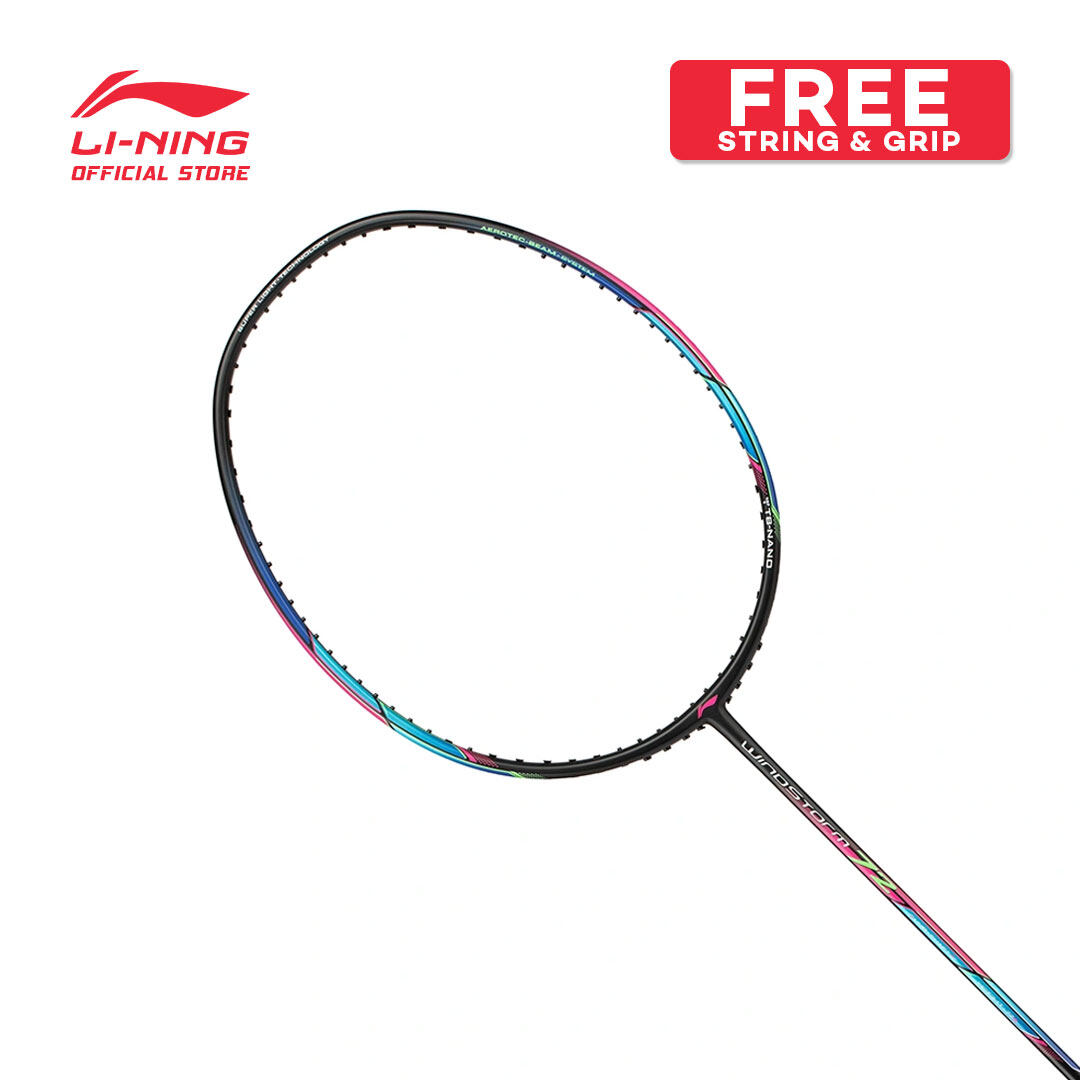 LI-NING WINDSTORM 79 S BADMINTON RACQUET - NAVY/SILVER