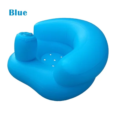 Inflatable Baby Sofa Learn Training Seat Bath Dining Chair High Quality Non toxic Inflatable Bath sofa/baby training seat Training Seat Pillow Cushion (3)