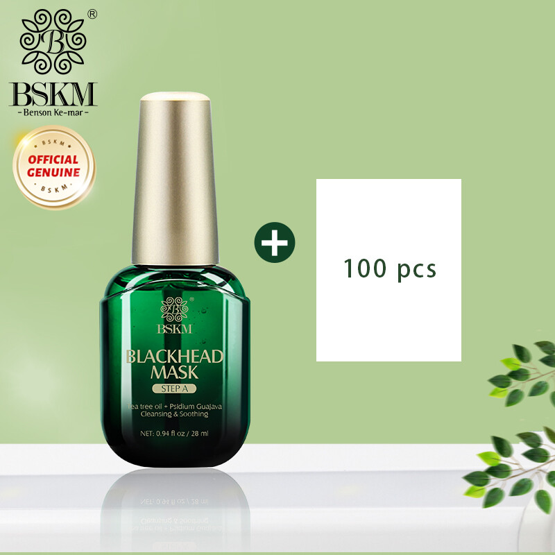 Gambar BSKM Australia Blackhead Remover Mask Tea tree oil Pore Refining Serum Peel Off Mask Pores Tightening Essence Facial Serum Skin Care Serum