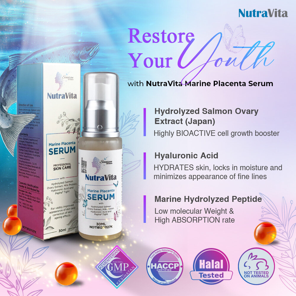 Gambar NutraVita Serum 30ml – Kolagen Marin berkepekatan tinggi+ Penyerapan Pantas, Kesan Anti Penuaan Segera 5 Hari