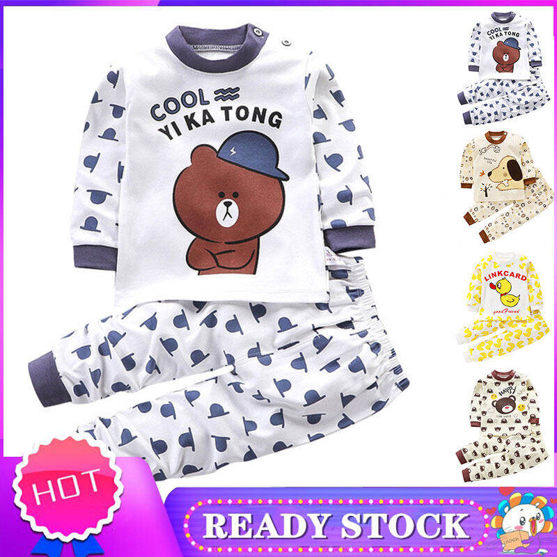 IQANGEL Bộ Quần Áo Trẻ Em Đồ Ngủ Cotton Cho Em Bé Bộ Quần Và Áo Ấm Cotton Cho Bé Trai Và Bé Gái