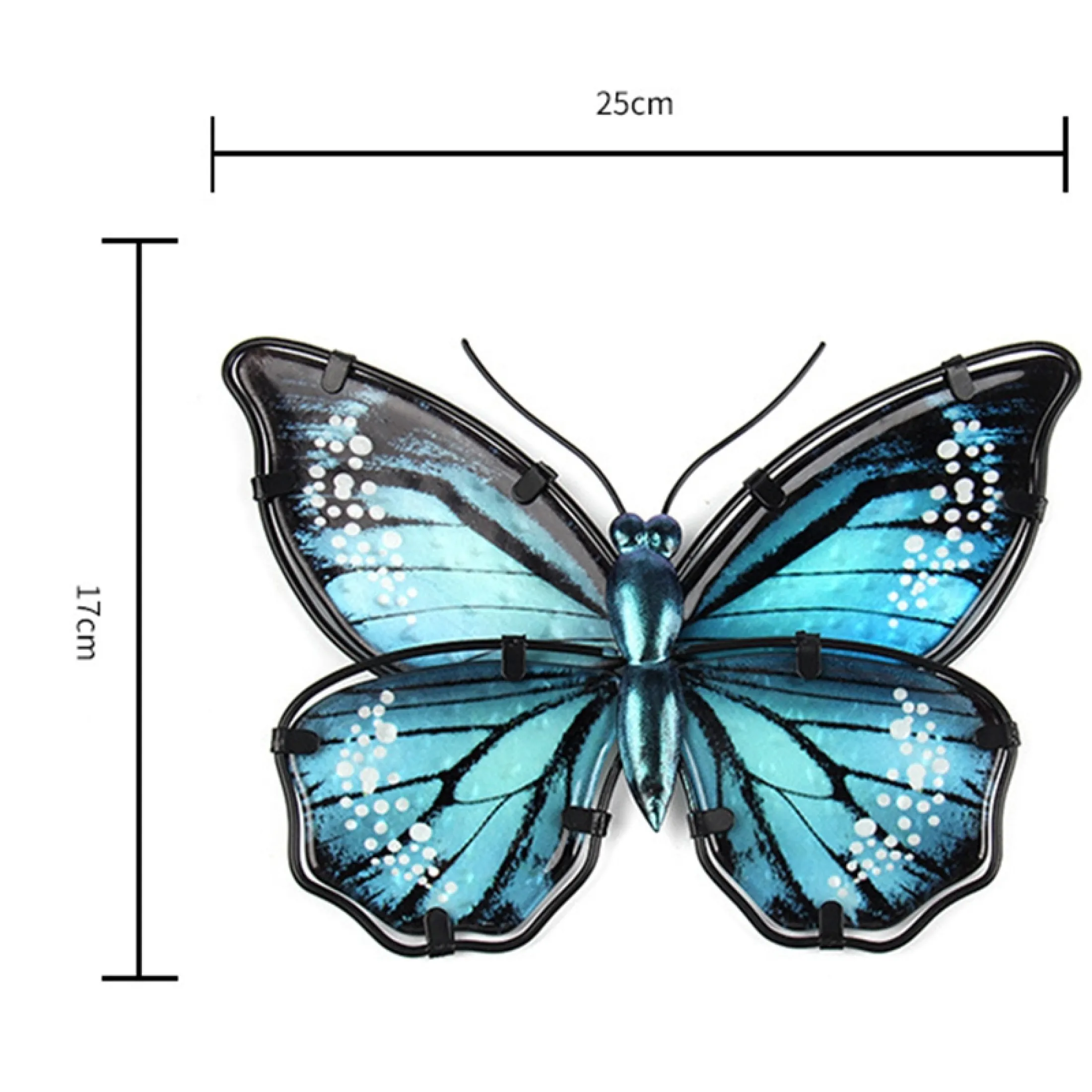 Garden Blue Butterfly Wall Decoration Home and Garden Outdoor Decoration Statues
