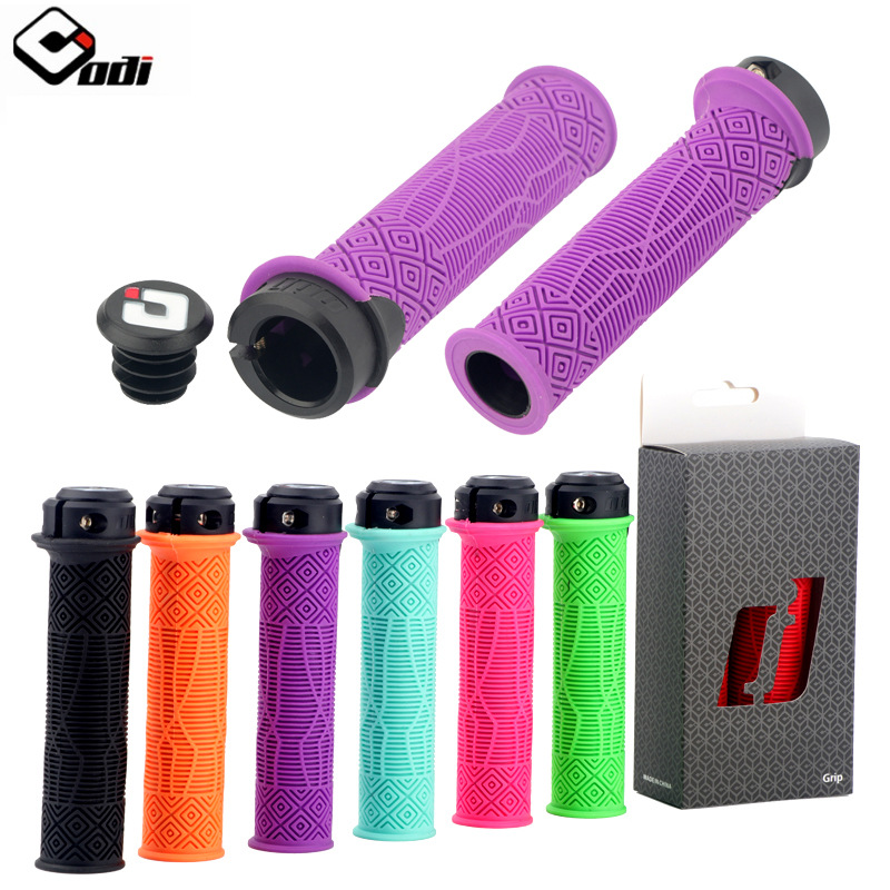 Odi tay nắm xe đạp leo núi tay nắm mềm chống trượt tay nắm cao su hợp kim nhôm + silicone 22.2mm phụ tùng xe đạp