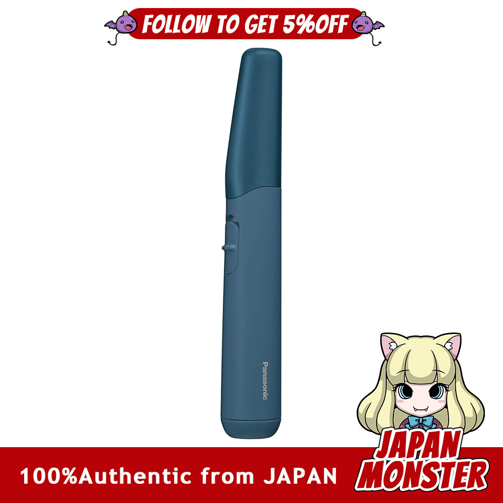 Panasonic First Face Shaver Eyebrows Beard Hair Shaver Waterproof Bath Can Be Used Battery Operated Blue ER GM40 A Shaver compact type face beard long-lasting shaving