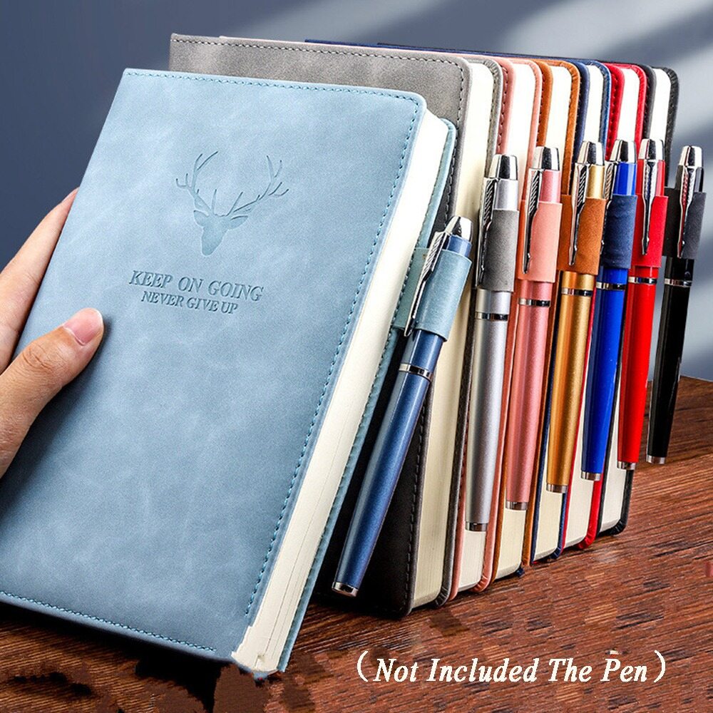 MMLUCK 2024 Sổ tay khổ A5 siêu dày dùng để ghi chép kế hoạch công việc chuyên nghiệp, dùng trong văn phòng hoặc trường Đại học(không bao gồm bút)