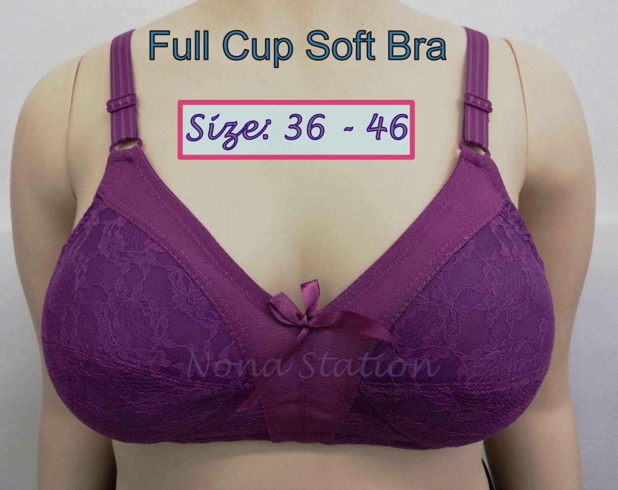 NS B010 Women Soft Cup Non Wired Full Coverage Bra Cup B / C Plus