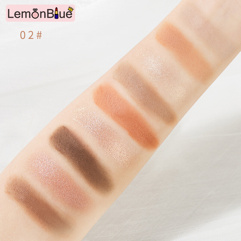 Gambar LemonBlue Eyeshadow Palettes Matte   Glitter Highly Pigmented 9 Colors Long Lasting Eyeshadow Palettes Matte   Glitter Highly Pigmented 9 Colors Professional Long Lasting Eye Shadow Makeup Palette New