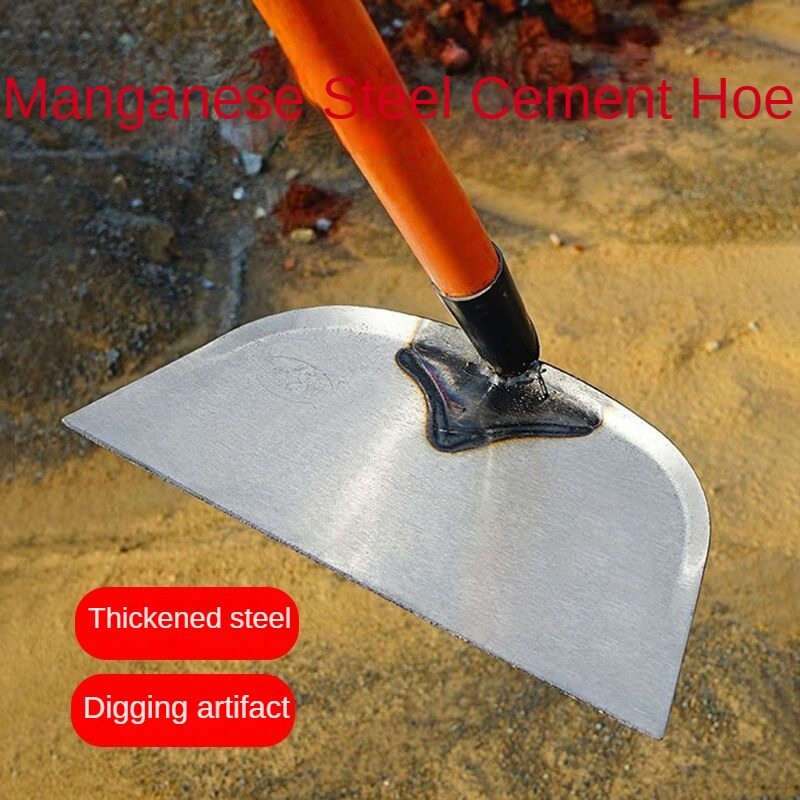 Xi măng phẳng Miệng cuốc công trường xây dựng xám cát bùn thép Cuốc Xẻng tuyết cuốc hàng tháng cuốc mặt trăng cuốc vuông